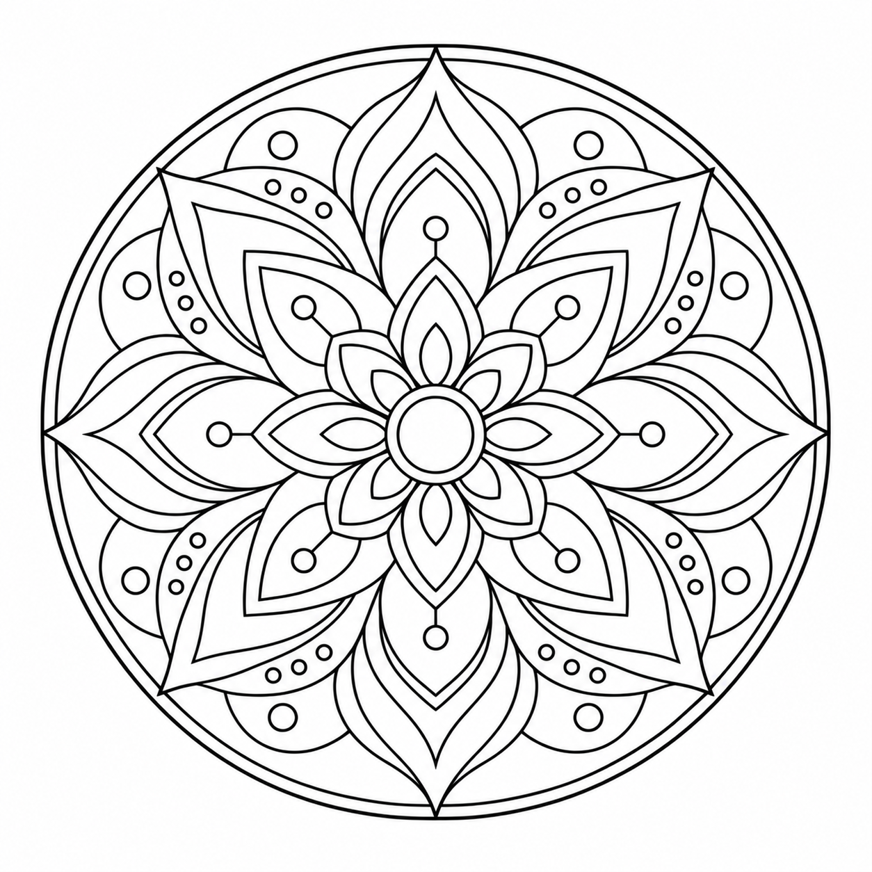 Mandala original correspondiente al día 1