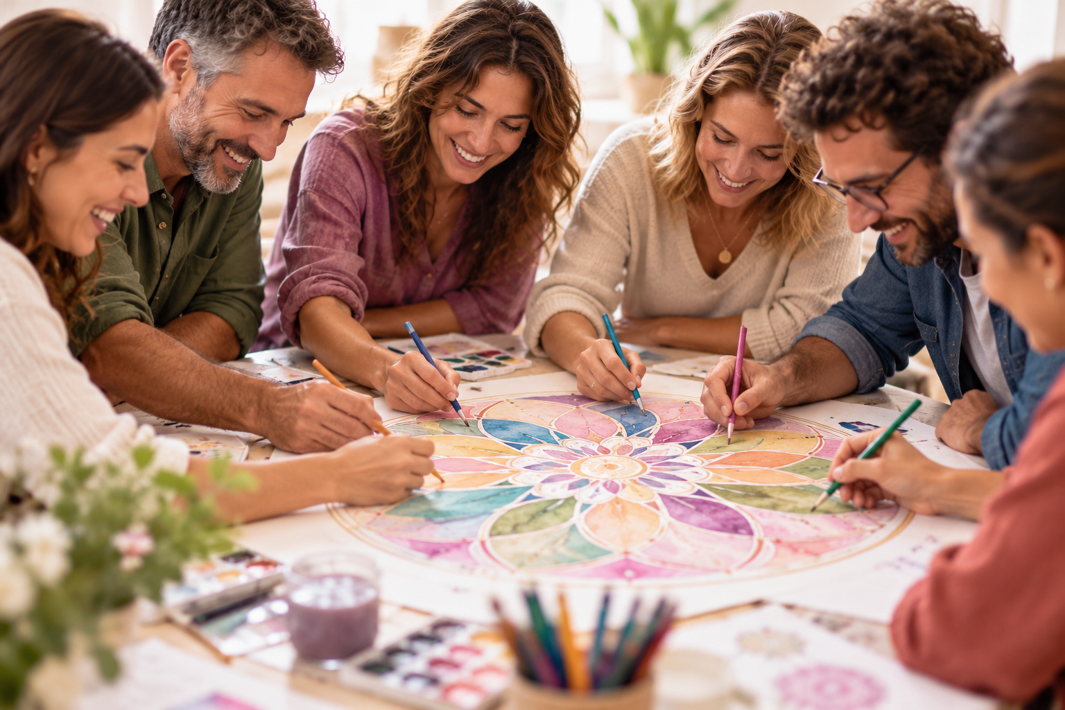 Taller creativo con mandalas para equipos y empresas